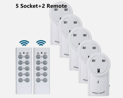 Remote Control Socket 5 Sockets 2 Remote Controls