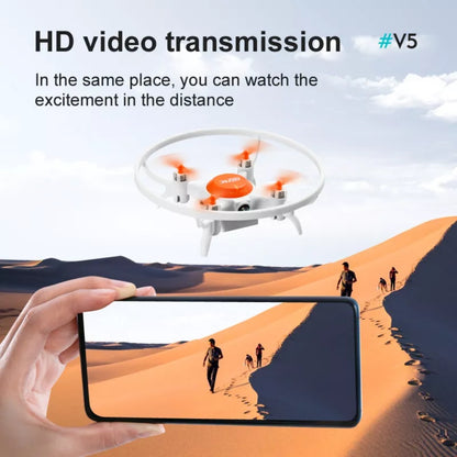 UK 4DRC V5 Kids And Beginners Mini RC Drone RC Quadcopter With 720P HD Wide Angle Camera, Drones Suitable For Children And Beginners
